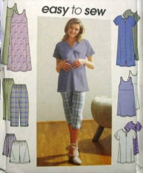 9188  Simplicity MATERNITY KNIT DRESS,JUMPER, TUNIC, BOTTOMS PATTERN 8-14 uncut